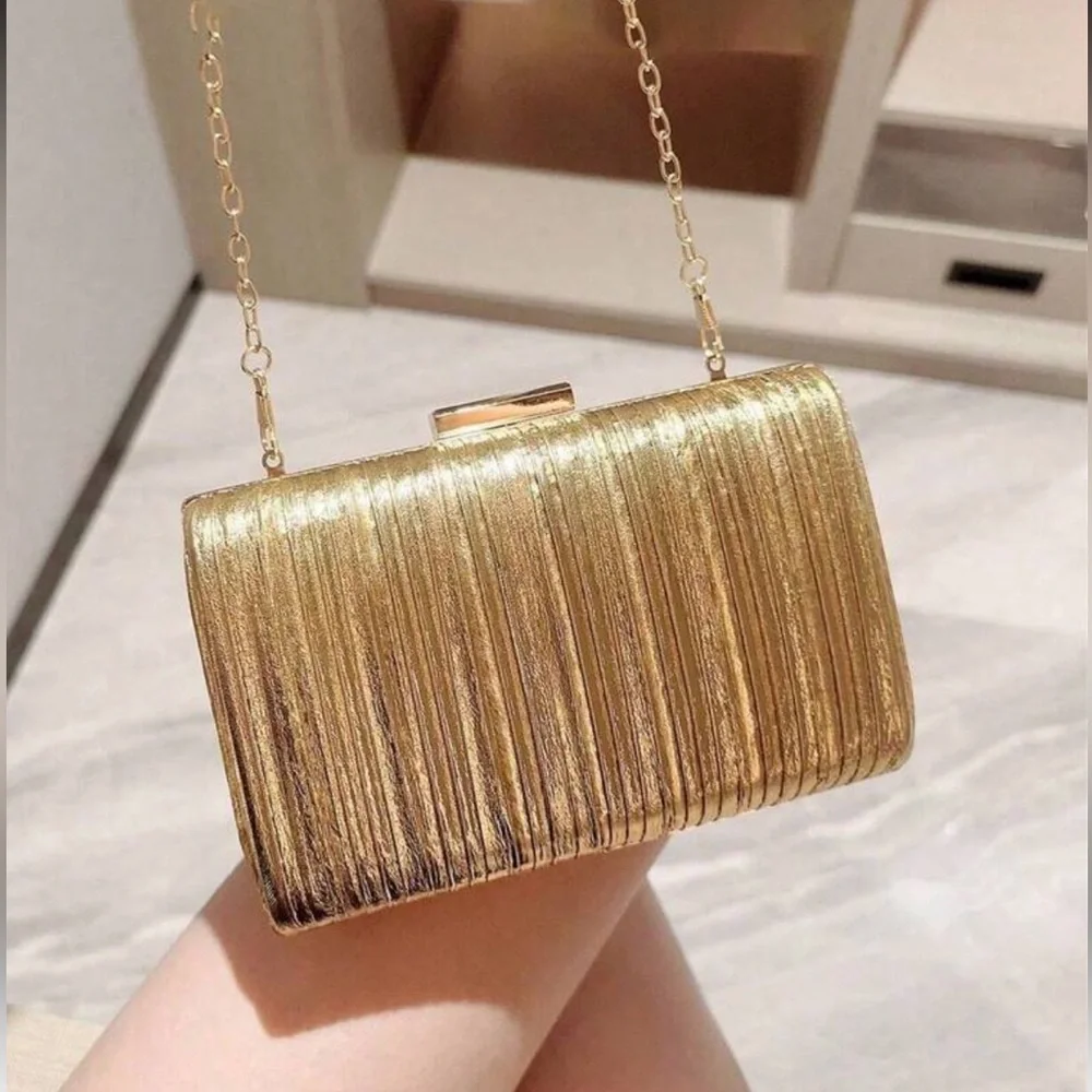 Elegant Gold Clutch Bag
